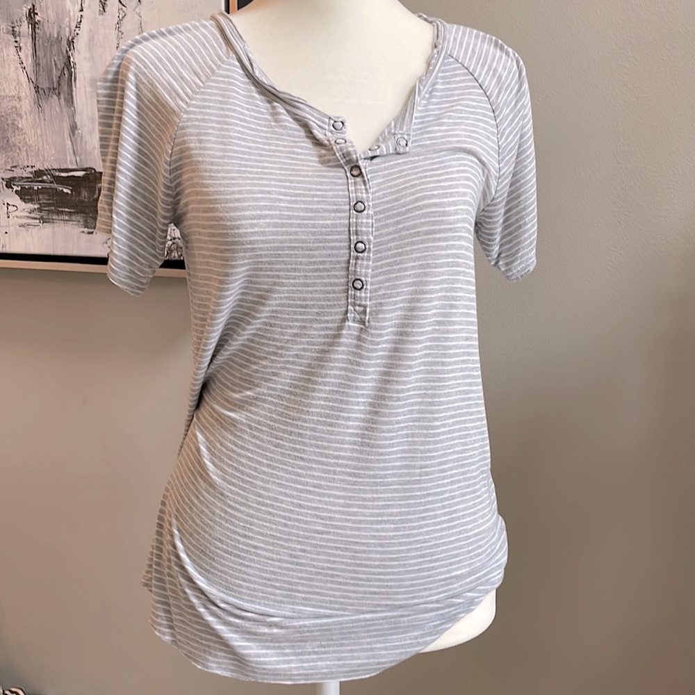 American Eagle Soft & Sexy Striped Small T-Shirt